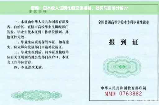 警惕！日本收入证明作假现象揭秘，处罚与影响分析??