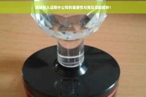 揭秘收入证明中公司的重要性与背后原因解析！