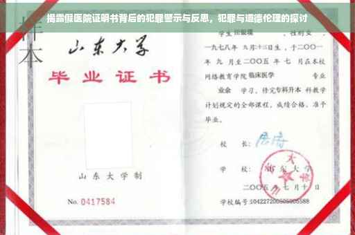 揭露假医院证明书背后的犯罪警示与反思，犯罪与道德伦理的探讨