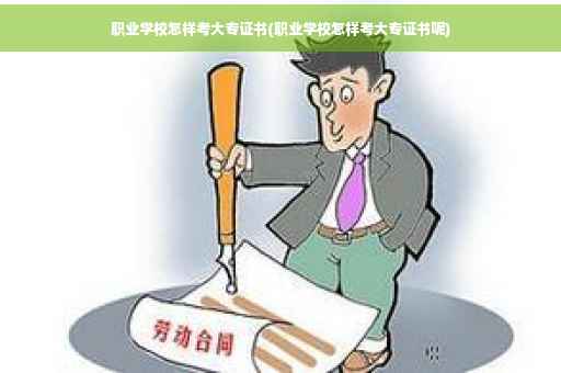 职业学校怎样考大专证书(职业学校怎样考大专证书呢)