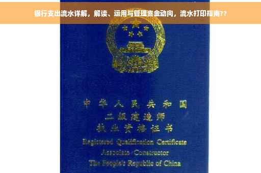 银行支出流水详解，解读、运用与管理资金动向，流水打印指南??