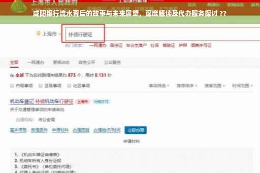 咸阳银行流水背后的故事与未来展望，深度解读及代办服务探讨 ??