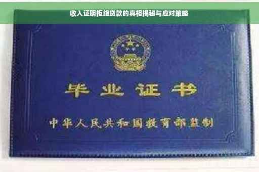 收入证明拒绝贷款的真相揭秘与应对策略