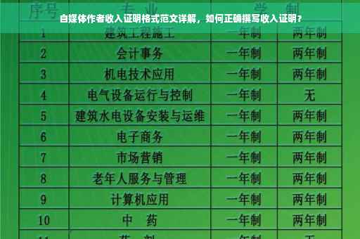 自媒体作者收入证明格式范文详解，如何正确撰写收入证明？