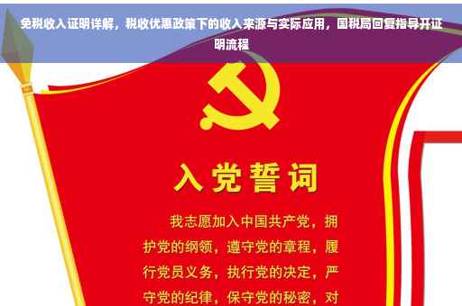 免税收入证明详解，税收优惠政策下的收入来源与实际应用，国税局回复指导开证明流程