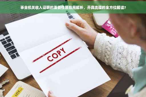 事业机关收入证明的重要性及应用解析，开具流程的全方位解读?