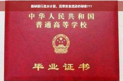 揭秘银行流水计算，洞悉资金流动的秘密???
