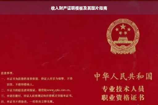 收入财产证明模板及其图片指南