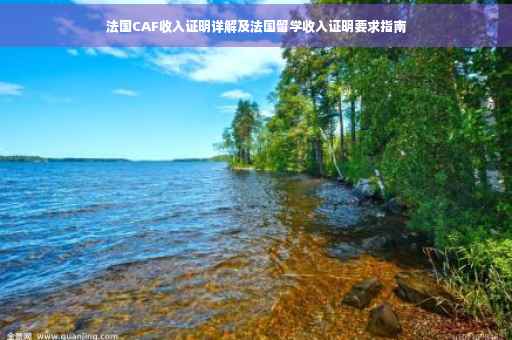 法国CAF收入证明详解及法国留学收入证明要求指南