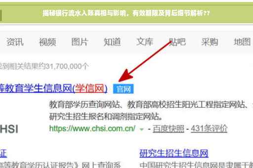 揭秘银行流水入账真相与影响，有效期限及背后细节解析??