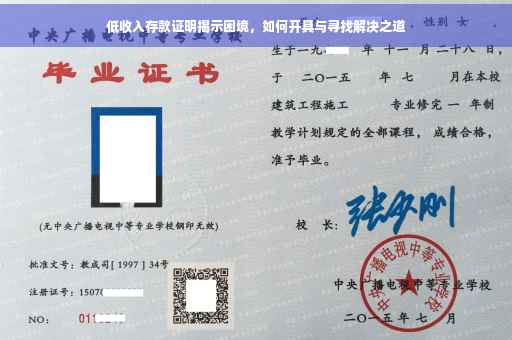 低收入存款证明揭示困境，如何开具与寻找解决之道
