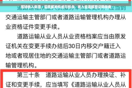 揭秘收入来源，深度解析构成与特点，收入来源解释证明指南