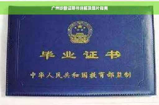 广州诊断证明书详解及图片指南