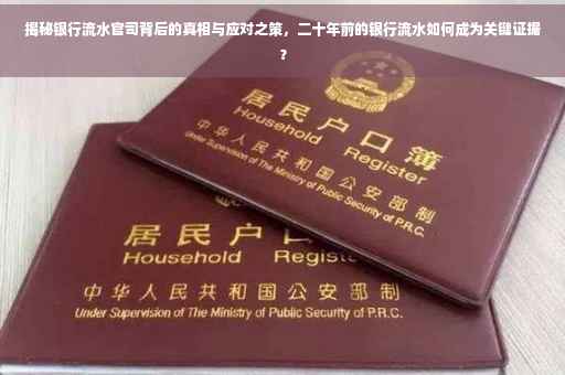 揭秘银行流水官司背后的真相与应对之策，二十年前的银行流水如何成为关键证据？