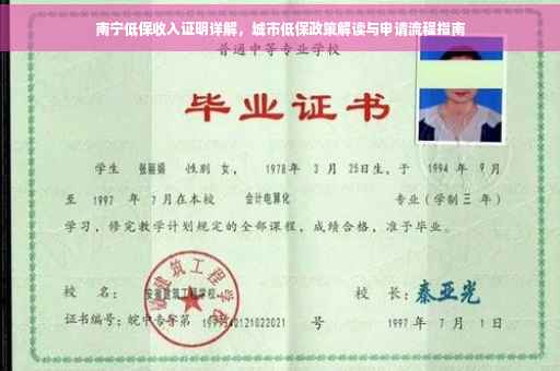 南宁低保收入证明详解，城市低保政策解读与申请流程指南