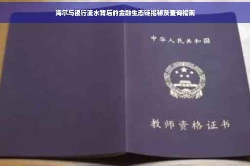 海尔与银行流水背后的金融生态链揭秘及查询指南