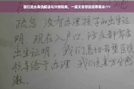 银行流水真伪解读与分辨指南，一篇文章带你洞悉要点???