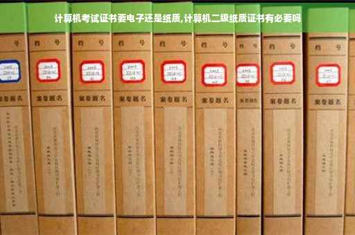 计算机考试证书要电子还是纸质,计算机二级纸质证书有必要吗
