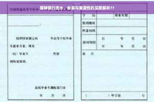 揭秘银行流水，由来与重要性的深度解析??