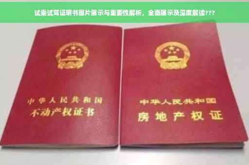 试乘试驾证明书图片展示与重要性解析，全面展示及深度解读???