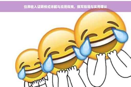 住房收入证明格式详解与应用指南，撰写指导与实用建议