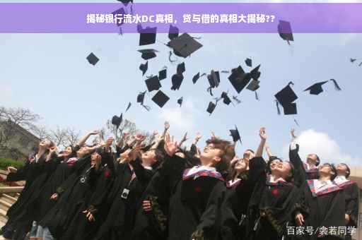 揭秘银行流水DC真相，贷与借的真相大揭秘??