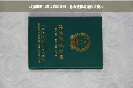 权属证明书遗失应对攻略，补办流程与操作指南??