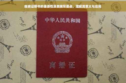 疾病证明书的重要性及其撰写要点，理解其意义与应用