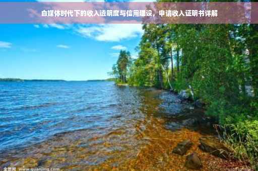 自媒体时代下的收入透明度与信用建设，申请收入证明书详解