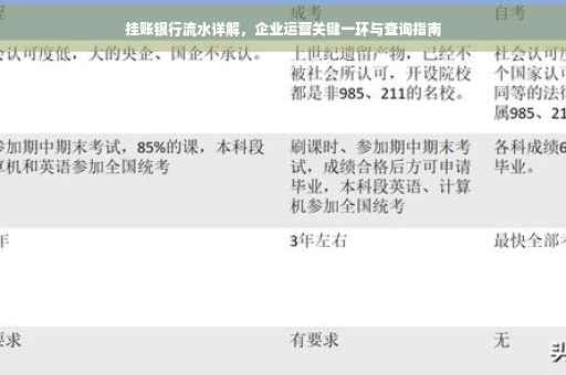 挂账银行流水详解，企业运营关键一环与查询指南