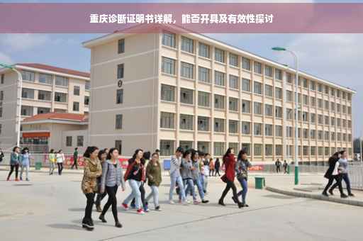 重庆诊断证明书详解，能否开具及有效性探讨