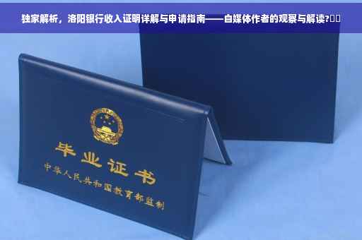 独家解析，洛阳银行收入证明详解与申请指南——自媒体作者的观察与解读?⚡️
