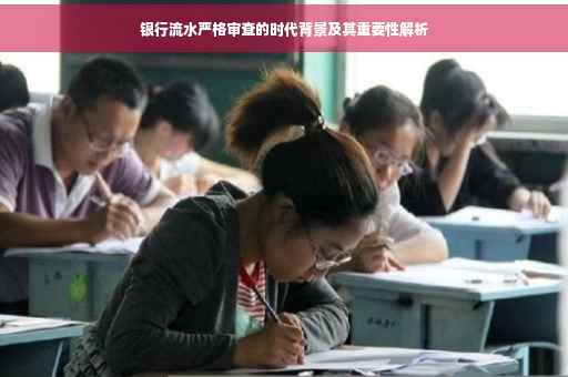 银行流水严格审查的时代背景及其重要性解析