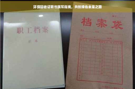 环保回收证明书撰写指南，共创绿色未来之路