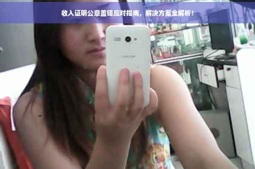 收入证明公章盖错应对指南，解决方案全解析！