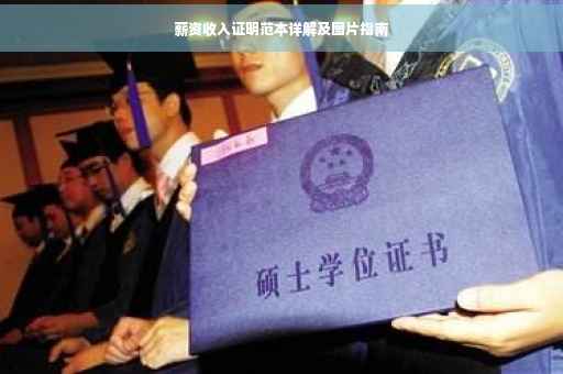 薪资收入证明范本详解及图片指南