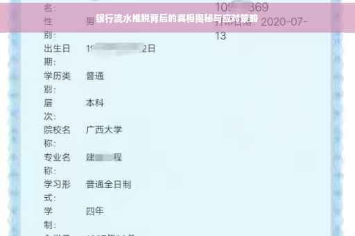 银行流水推脱背后的真相揭秘与应对策略