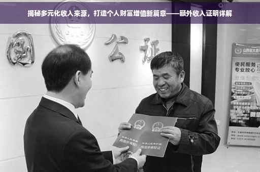 揭秘多元化收入来源，打造个人财富增值新篇章——额外收入证明详解