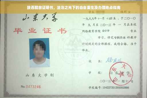 陕西释放证明书，法治之光下的自由重生及办理地点指南