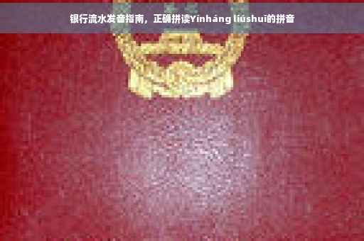 银行流水发音指南，正确拼读Yínháng liúshuǐ的拼音