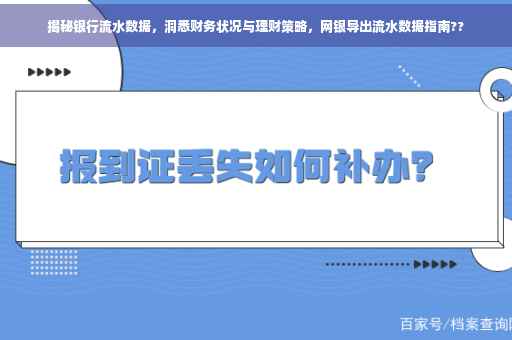 揭秘银行流水数据，洞悉财务状况与理财策略，网银导出流水数据指南??