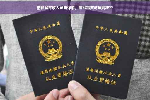借款买车收入证明详解，撰写指南与全解析??