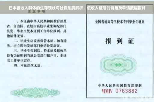 日本低收入群体的生存现状与社保制度解析，低收入证明的背后及申请流程探讨