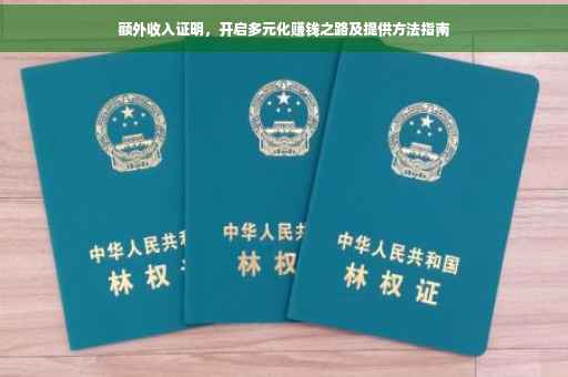 额外收入证明，开启多元化赚钱之路及提供方法指南