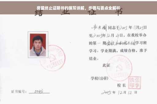 房屋终止证明书的撰写详解，步骤与要点全解析
