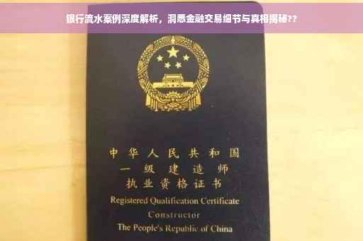 银行流水案例深度解析，洞悉金融交易细节与真相揭秘??