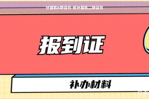 计算机b级证书-省计算机二级证书