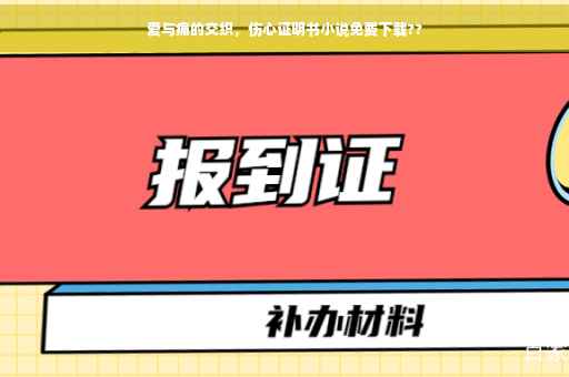 爱与痛的交织，伤心证明书小说免费下载??