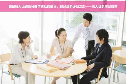 揭秘收入证明领导签字背后的故事，职场进阶必经之路——收入证明撰写指南