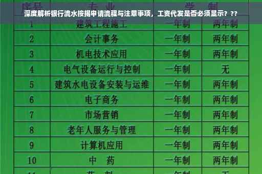 深度解析银行流水按揭申请流程与注意事项，工资代发是否必须显示？??